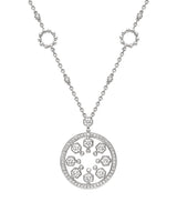 Harrods Boodles White Gold Diamond Circus Pendant Necklace 46cm- Buy online at McGrocer