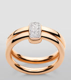 Pomellato Together ring rose gold and diamond, imported from the UK