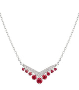 Harrods Chaumet Joséphine Aigrette White Gold, Ruby and Diamond Pendant Necklace- Buy online at McGrocer