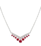 Chaumet Joséphine Aigrette white gold ruby diamond pendant necklace, UK version