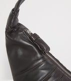Lemaire medium grained leather croissant shoulder bag (British brand)