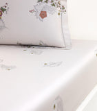 Yves Delorme Corolles Double Fitted Sheet 140cm x 200cm (British brand)