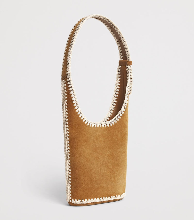 Veronica Beard Loop shoulder bag in Italian suede, UK version