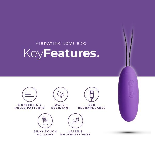 So Divine rechargeable remote control love egg - British product