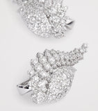 YEPREM white gold diamond stud earrings (British brand)