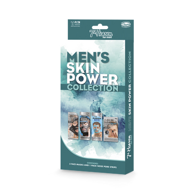 Holland & Barrett 7th Heaven Men's Skin Power Collection 3 Face Masks- Buy online at McGrocer