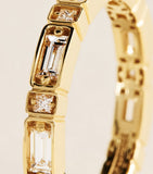Suzanne Kalan yellow gold diamond eternity ring - British product