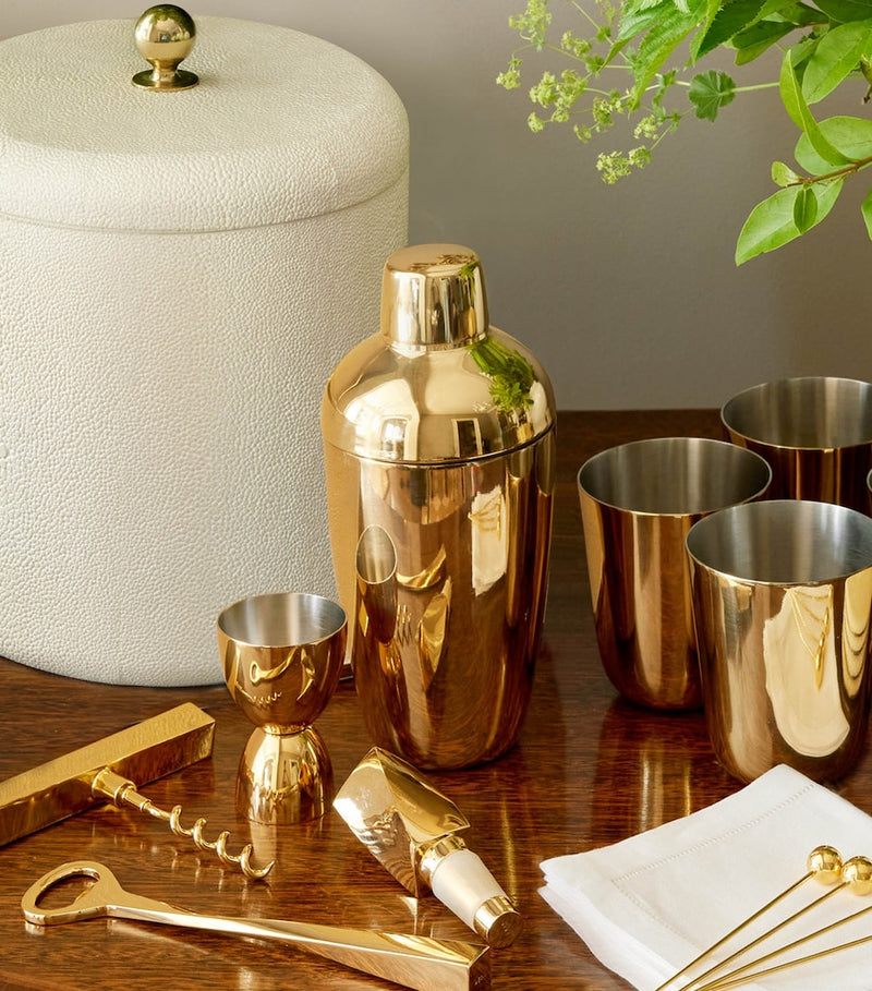 Aerin stainless steel cocktail shaker set with jigger - British product