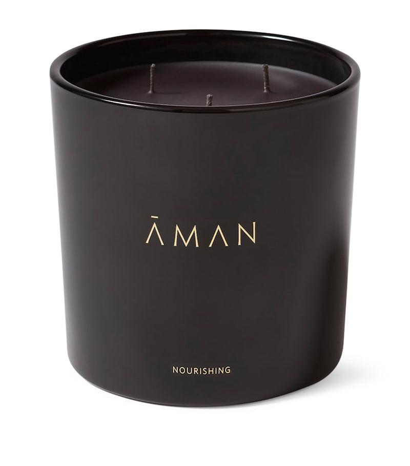 AMAN nourishing candle 700g with bergamot and jasmine scents - British product
