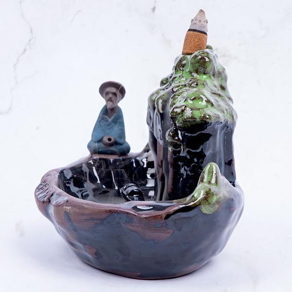 Myga Backflow Incense Burner Fishing Pond, imported from the UK