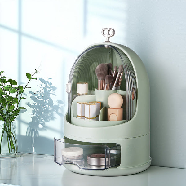 Livingandhome desktop makeup organizer green 25x38cm, UK version