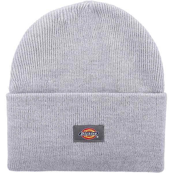 Dickies grey cuffed beanie hat acrylic knit - British product