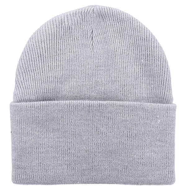 Dickies grey cuffed beanie hat acrylic knit - British product