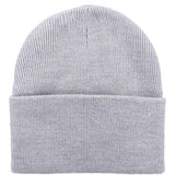 Dickies grey cuffed beanie hat acrylic knit - British product