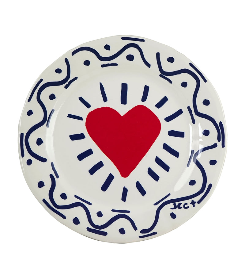 Gien Archipel dessert plates 23cm set of 6 - British product
