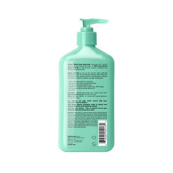 Hempz Cucumber & Aloe Body Moisturiser 500mL - British product