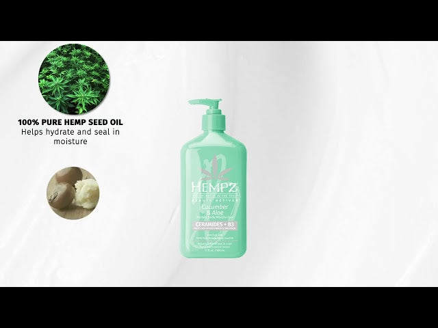 Hempz Cucumber & Aloe Body Moisturiser 500mL - British product