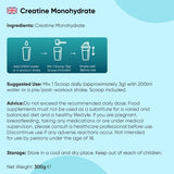 WeightWorld creatine monohydrate powder 300g, UK version