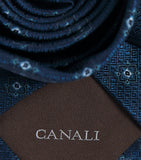 Canali silk jacquard tie 8cm, UK version