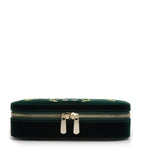 WOLF Zoe floral-embroidered travel jewellery case (British brand)