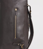 Eleventy leather duffel bag with adjustable straps, approx. 31.5 x 31.5 x 31 cm - British product