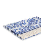 Dolce&Gabbana cashmere throw with Blu Mediterraneo design 140cm x 180cm - British product