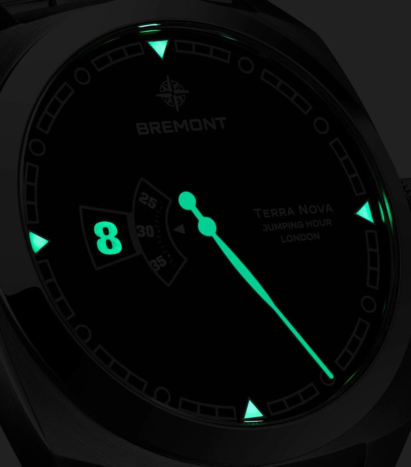 Bremont Jumping Hour Terra Nova watch 40.5mm, imported from the UK