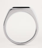 Tom Wood signet ring polished onyx, imported from the UK
