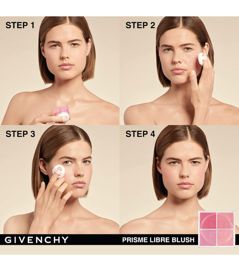 Givenchy Prisme Libre loose powder blush with four shades, imported from the UK