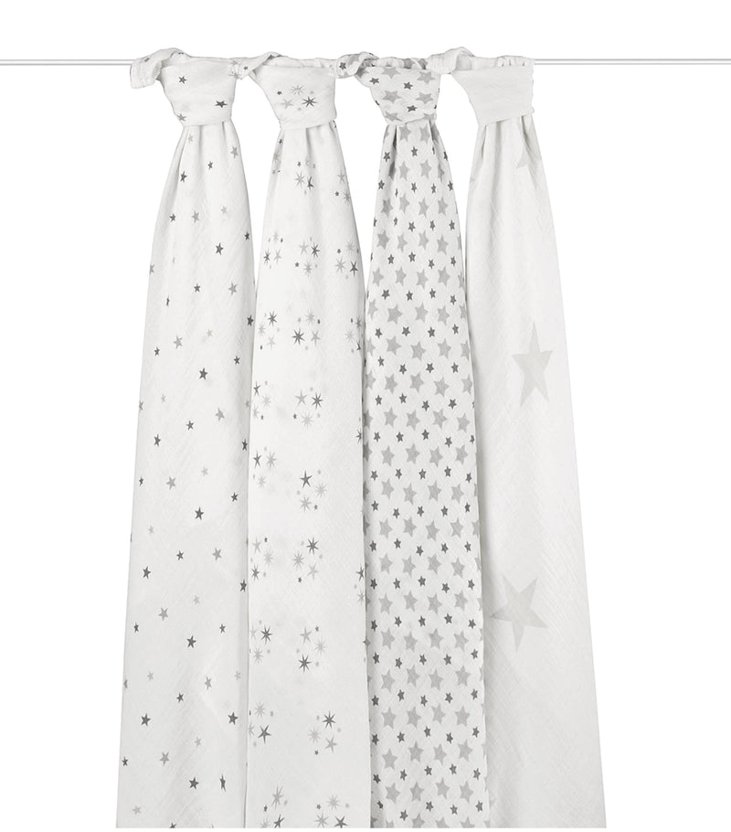 Aden & Anais baby swaddle Twinkle Swaddles set of 4, imported from the UK