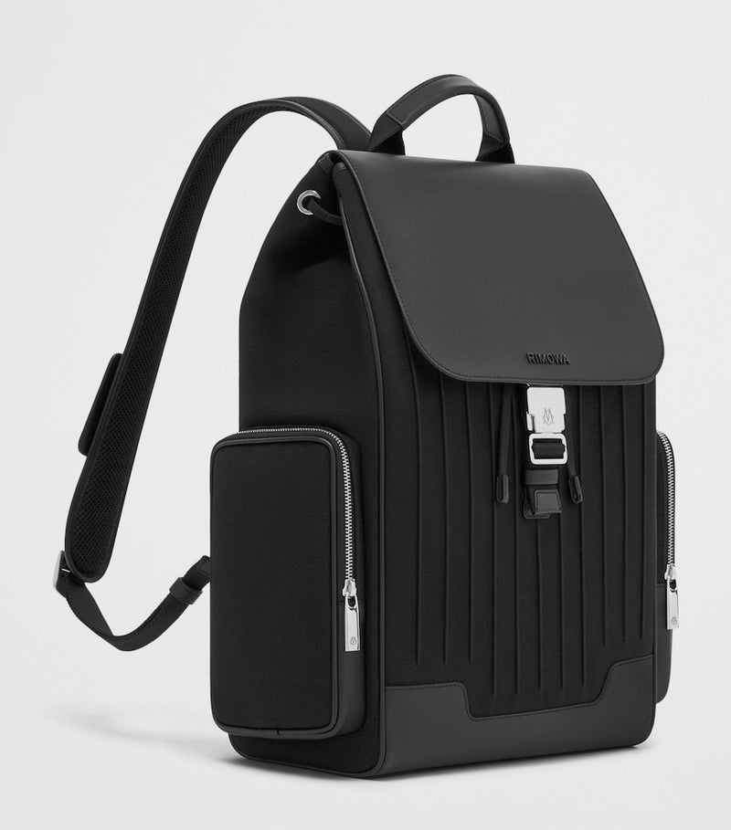 RIMOWA Never Still large flap backpack canvas leather (British brand)