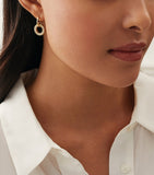Boodles yellow gold and diamond classic roulette earrings 22mm - British product