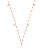 Harrods rose gold and diamond necklace 0.80ct, imported from the UK