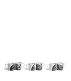 Fornasetti High Fidelity coffee cups set of 6 - British product