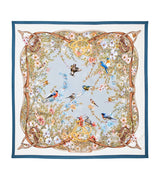 Harrods Aspinal Of London Silk Edwardian Garden Scarf 140cm- Buy online at McGrocer