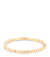 Harrods Astrid & Miyu Yellow Gold Ridged Band Ring- Buy online at McGrocer