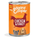 Edgard & Cooper Adult Grain Free Wet Dog Food with Chicken & Turkey   400g