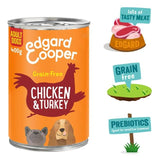 Edgard & Cooper Adult Grain Free Wet Dog Food with Chicken & Turkey   400g