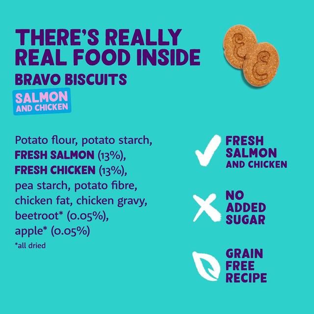 Edgard & Cooper Fresh Dog Treats Biscuits Salmon & Chicken 400g