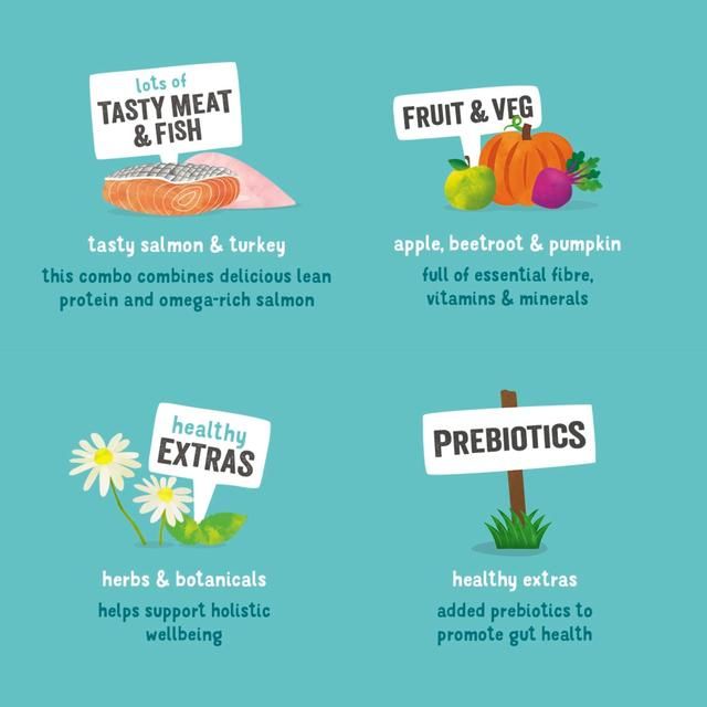 Edgard & Cooper Fresh Dog Wet Food Adult Grain Free Tin Salmon & Turkey 400g