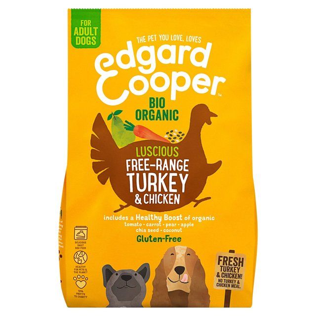 Edgard & Cooper Gluten Free Dog Food Organic Free-Range Turkey & Chicken 2.5kg