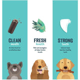 Edgard & Cooper Strawberry & Mint Large Dog Dental Sticks   7 per pack