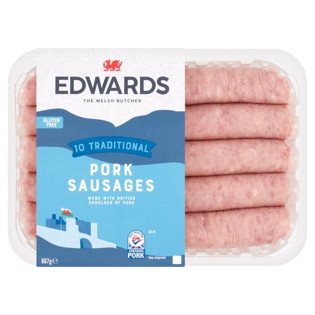 Edwards Traditional Pork Sausages 667g