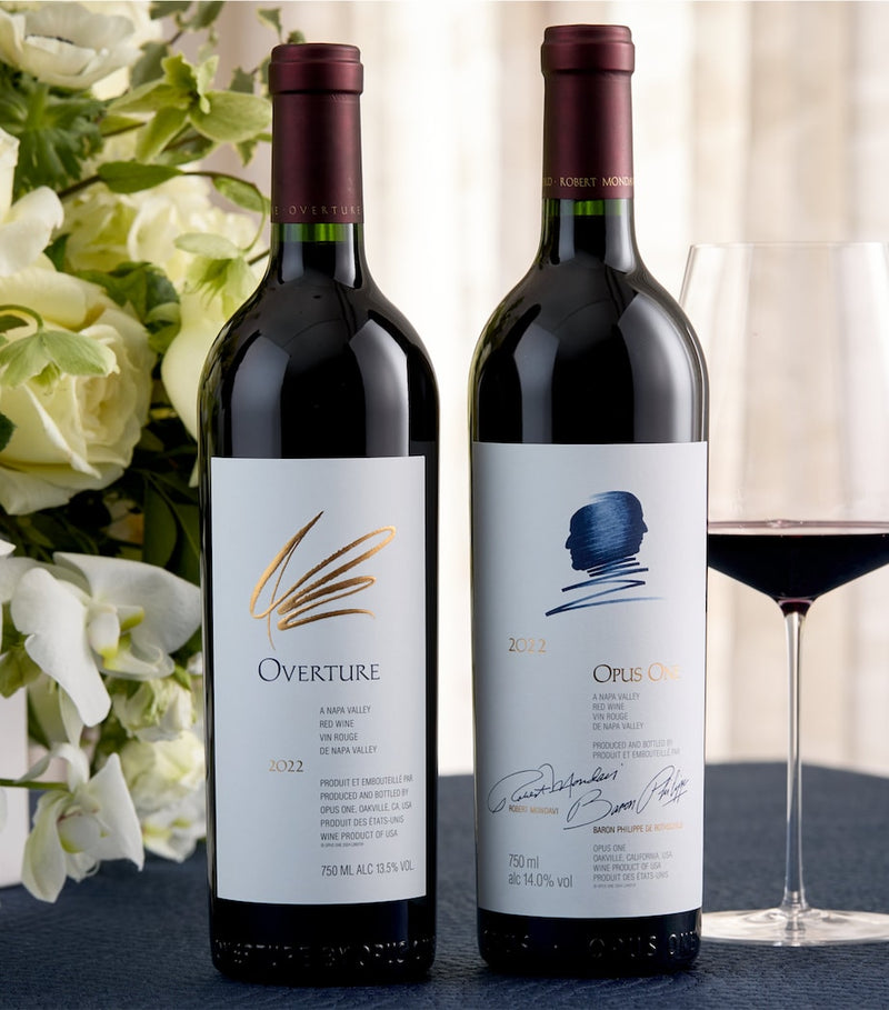 Opus One red wine Overture 2022 75cl, imported from the UK