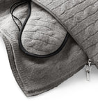 Ralph Lauren Home cashmere cable-knit travel set, throw, mask, pouch - UK version