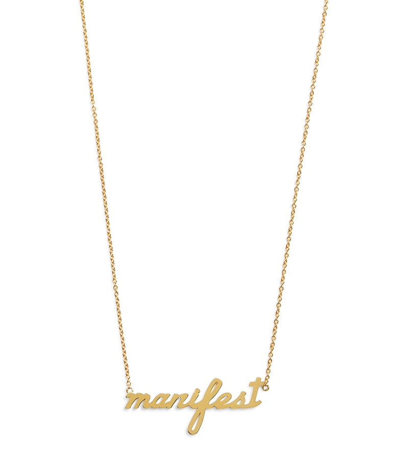 Jennifer Meyer yellow gold manifest necklace - British product