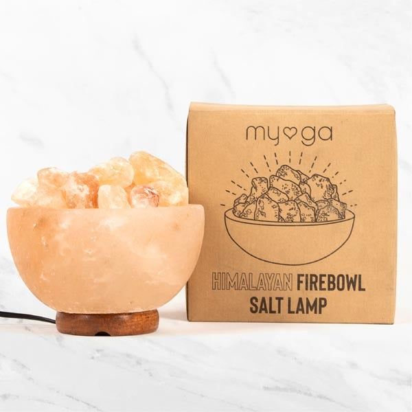 Myga Himalayan Fire Bowl Salt Lamp 3-5kg, imported from the UK
