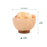 Myga Himalayan Fire Bowl Salt Lamp 3-5kg, imported from the UK