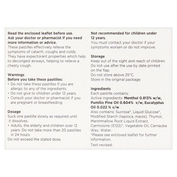 Superdrug Catarrh Throat 21 Sweets GOODS Superdrug