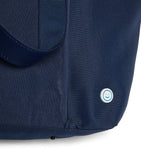 Becco Bags tote bag with hook-and-loop patches, imported from the UK